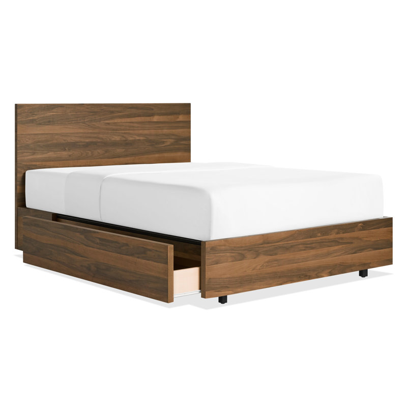 Homecoming Solid Wood Bed, Walnut, Queen