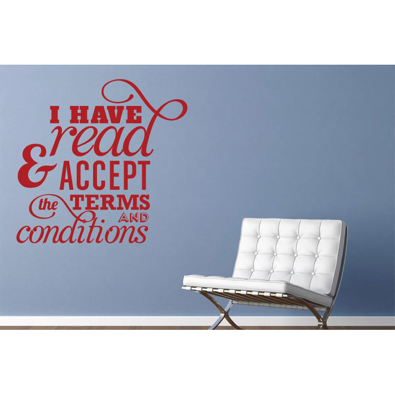 Non-Wall Damaging Wall Decal, Dark Red