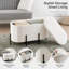 77cm Wide Curved Footstool Ottoman