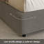 Manfred Boucle Upholstered Cloud Bed Frame And Farmhouse Nightstand Set-1208817772-1208817766