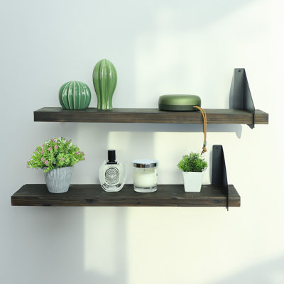 Ascano Piece Wood Floating Shelf