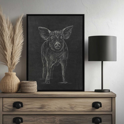 «Farm to Walls Pig» par Kamdon Kreations, reproduction d'art