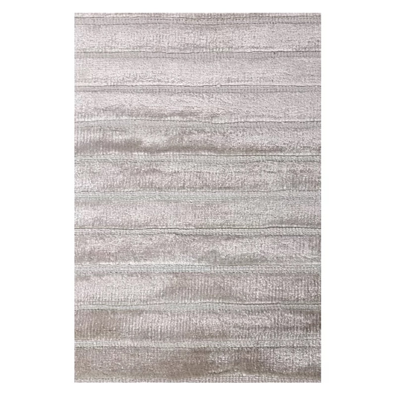 Striped Area Rug in Silver, Rectangle 10' x 14'