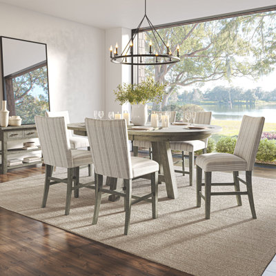 Kavita Counter Height Extendable Pine Solid Wood Dining Set