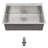33 Inch Topmount Sink - 33" X 22" X 9" Drop In Stainless Steel Kitchen Sink 16 Gauge 9 Inch Deep Single Bowl Kitchen Sink Basin, Includes Drain Assembly (No Additional Accessories)