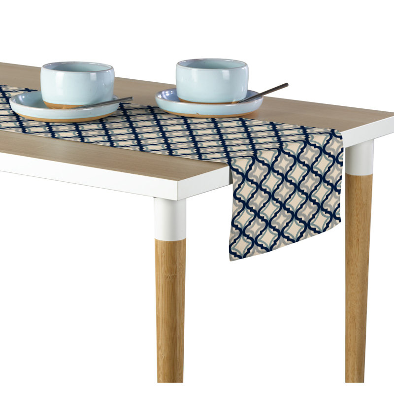 Diamond Ogee Milliken Signature Table Runner, 72" L x 12" W