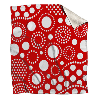 Red Circles Blankets