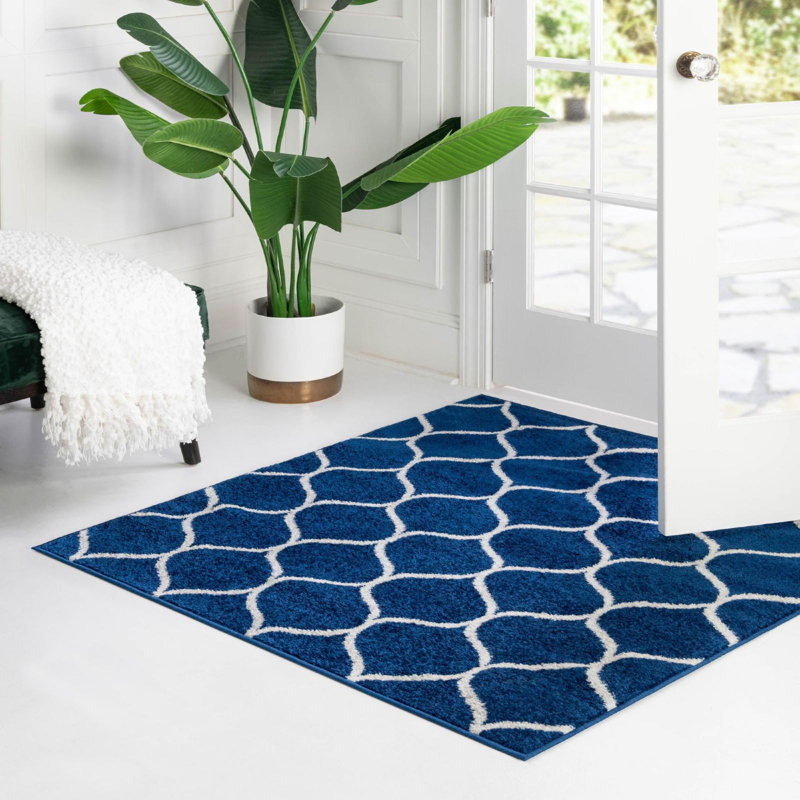 Geometric Indoor Rug, Square 6'