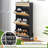 Natural Rattan 3 Flip Drawer Shoe Cabinet, Shoe Cabinet For Entryway, Narrow Shoe Storage Cabinet, Wood 3 Tier Slim Shoe Rack With 3-Tier Adjustable Shelves For Entryway One Size-265735810