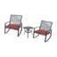 Ensemble de conversation bistro en métal pour 2 personnes avec table, parfait pour se détendre et recevoir-756831890