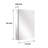Recessed or Surface Mount Frameless Medicine Cabinet With Mirror and Adjustable Shelves-58846976