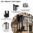 Black Rectangular Double-Bulb Outdoor Walllamp(Set Of 2)-195511499-193320921
