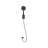 Black Handheld Shower Head With Temperature Display