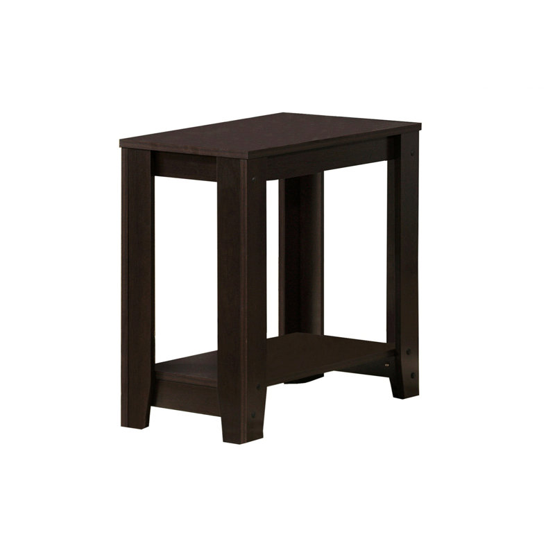 Elegant Nightstand, Nightstand, Transitional Accent Table, End Table With Open Storage Shelf, Espresso