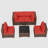 Wicker 4 - Person Modular Patio Conversation Set with Cushions-1610543591