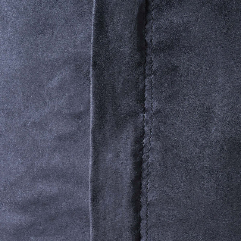 Comfortable Suede Bean Bag for Relaxation and Stylish Décor, 30" H x 84" W x 48" D, Black Microfiber