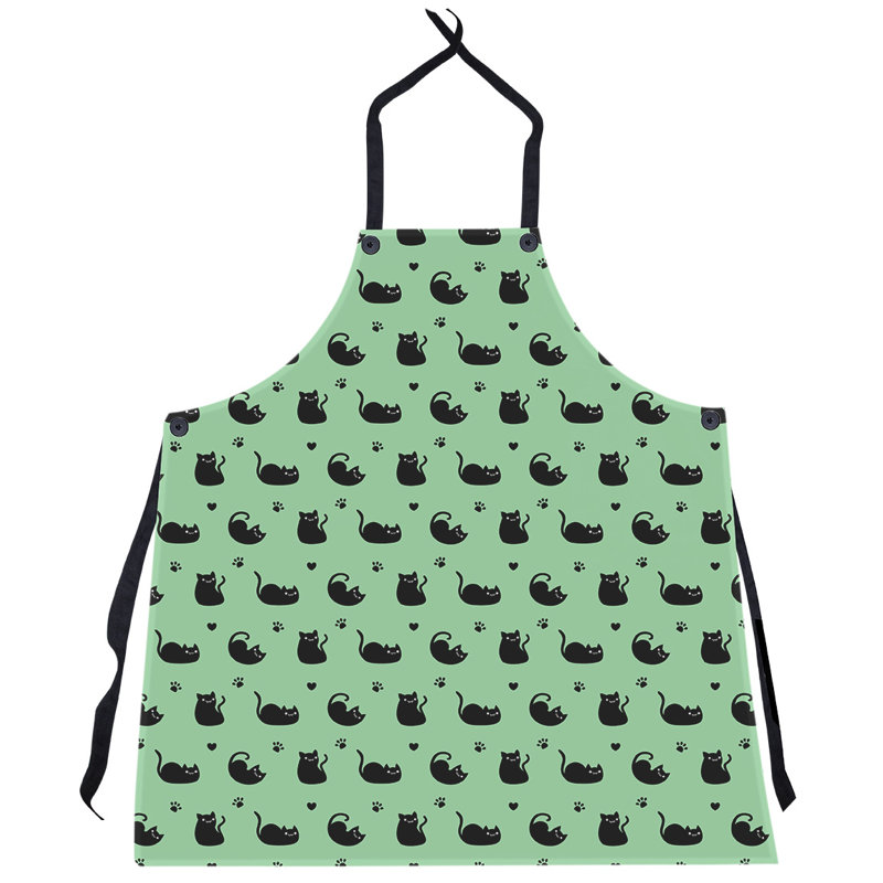 Tablier de motif pour chat, Vert