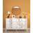 Modern Scandinavian Dresser, White & Wooden Finish, 60.6 x 36.6 x 15.7 inches | 100% Melamine Coated Particle Board, Thickness: 0.7 inches | Metal Handles, MDF Legs, Wall-Mountable, Multiple Shelves for Stylish Storage