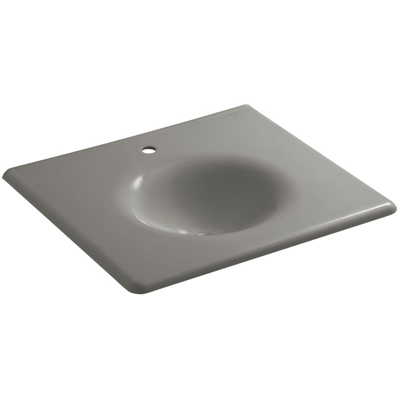 Iron Impressions 26" Single Bathroom Vanity Top, Sea Salt, Single, Sea Salt