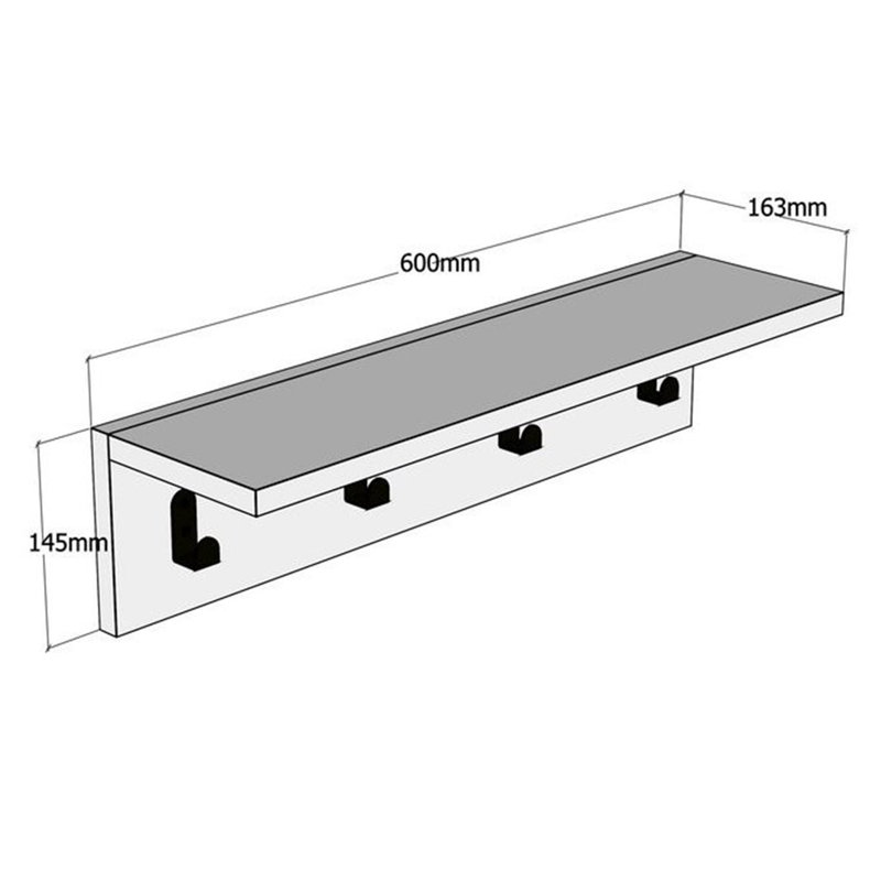 Bezarez Floating Shelf with Adjustable Shelves, Sapphire/Anthracite