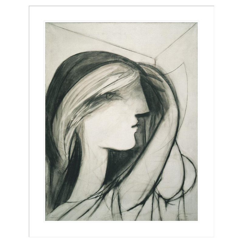 «Head of a Woman Right Profile (Marie-Thérèse)» par Pablo Picasso, impression giclée encadrée, H 41,34 po x l 33,5 po