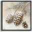«Christmas Pinecone Rustic Christmas Winter Christmas Christmas Decor», reproduction d'art sur toile encadrée-107118057-107118054