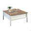 Table basse avec surface de jeu d'échecs