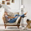 Fauteuil surdimensionné en chenille de style moderne avec méridienne simple pour salon-880254585