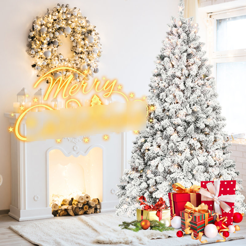 Arbre de Noël 7,5 pi Snowy