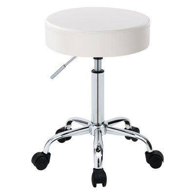 Raynette Adjustable Height Ergonomic Active Stool with Wheels