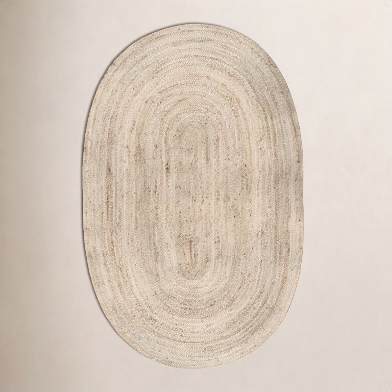 Tapis en jute naturel Aevry, Ovale 8 pi 6 po x 11 pi 6 po