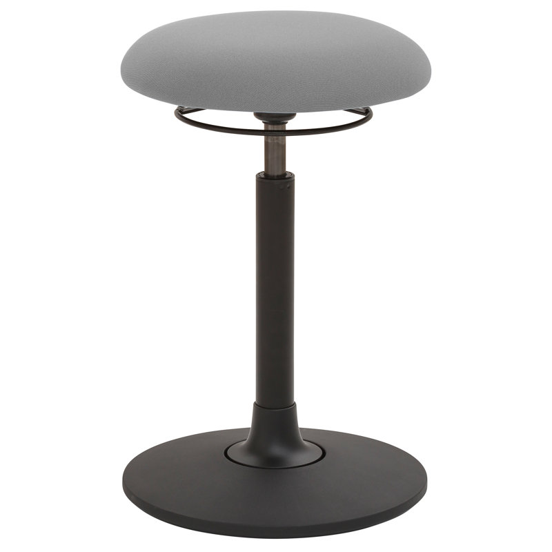 Adjustable Height Active Stool, Grey