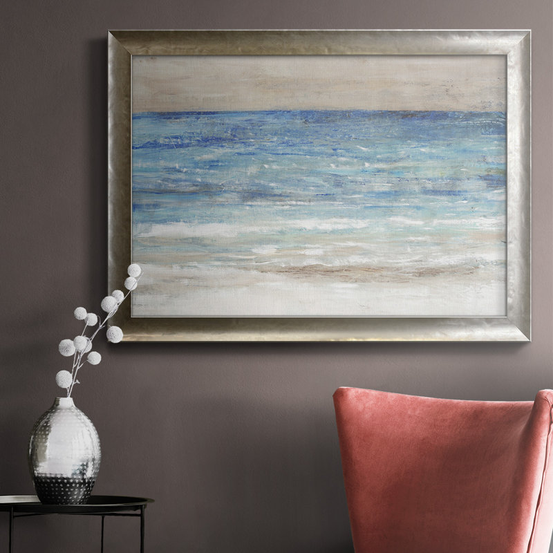 Choppy Water II - Peinture sur toile encadrée, L 20 po x H 16 po