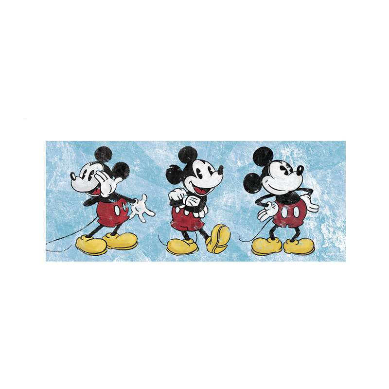 'Mickey Mouse Squeaky Chic Triptych' Vintage Advertisement, Paper