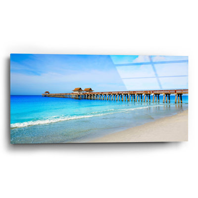«Naples Florida Pier» par Epic Portfolio, art mural en verre acrylique