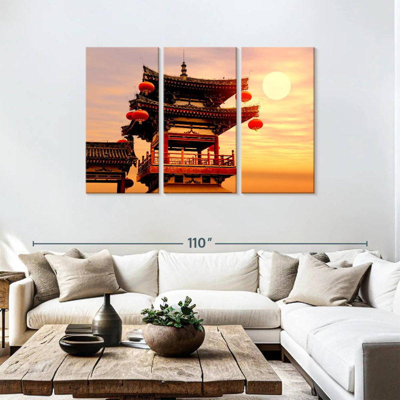 Adella Chinese Temple, 48" H x 74" W