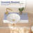 30'' x 18'' White Rectangular Vitreous China Wall Mount Bathroom Sink with Faucet Hole