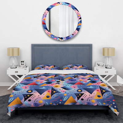 Ensemble de housse de couette multicolore Funky Cool