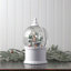 11"Led Battery Operated Timer Mountain With Santa Water Globe Usb