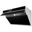 Hotte de cuisine FOTILE mains libres, fixation murale sous meuble, verre noir
