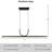 Black Linear Pendant Light Hanging Lamp with Acrylic Decorative U-Shape Modern LED Suspension Lamps
