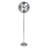 Sleek Metal Freestanding Floor Clock Large Numerals Living Room Decor