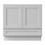 Armoire de salle de bain en bois massif prêt à assembler avec comptoir Shaker - comptoir non inclus-124482145