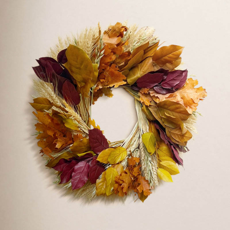 Preserved Autumn Grace 20" Fall Wreath