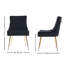 85cm H Tufted Upholstered Metal Upholstered Back Side Chair-875089731