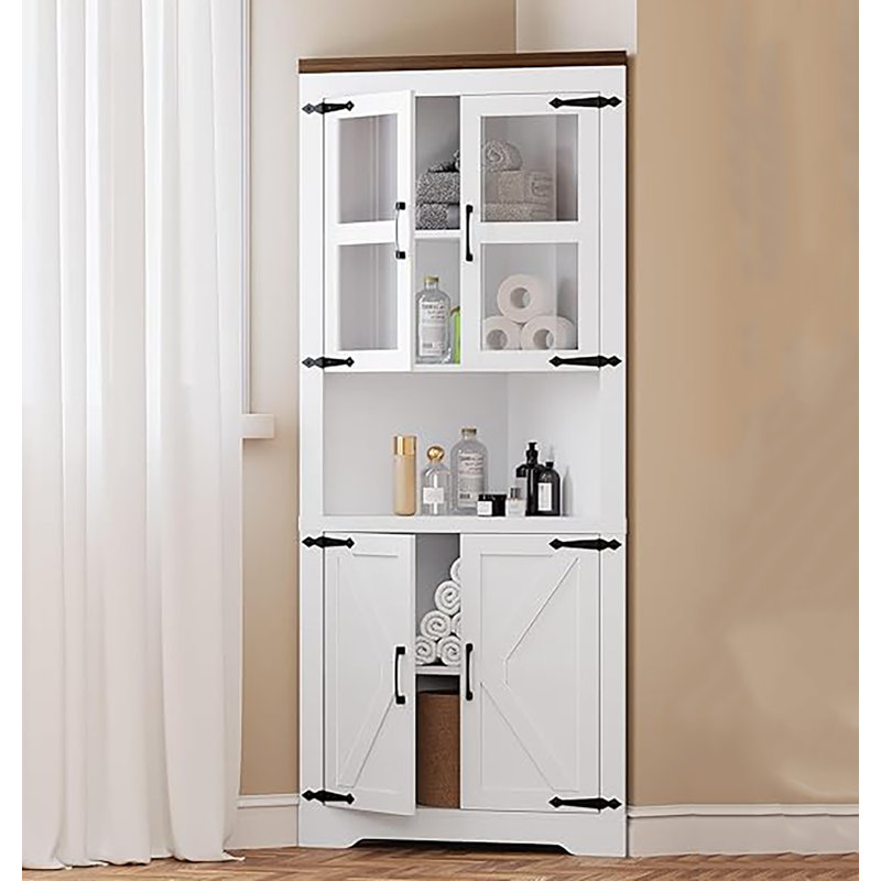 Bathroom Storage, White