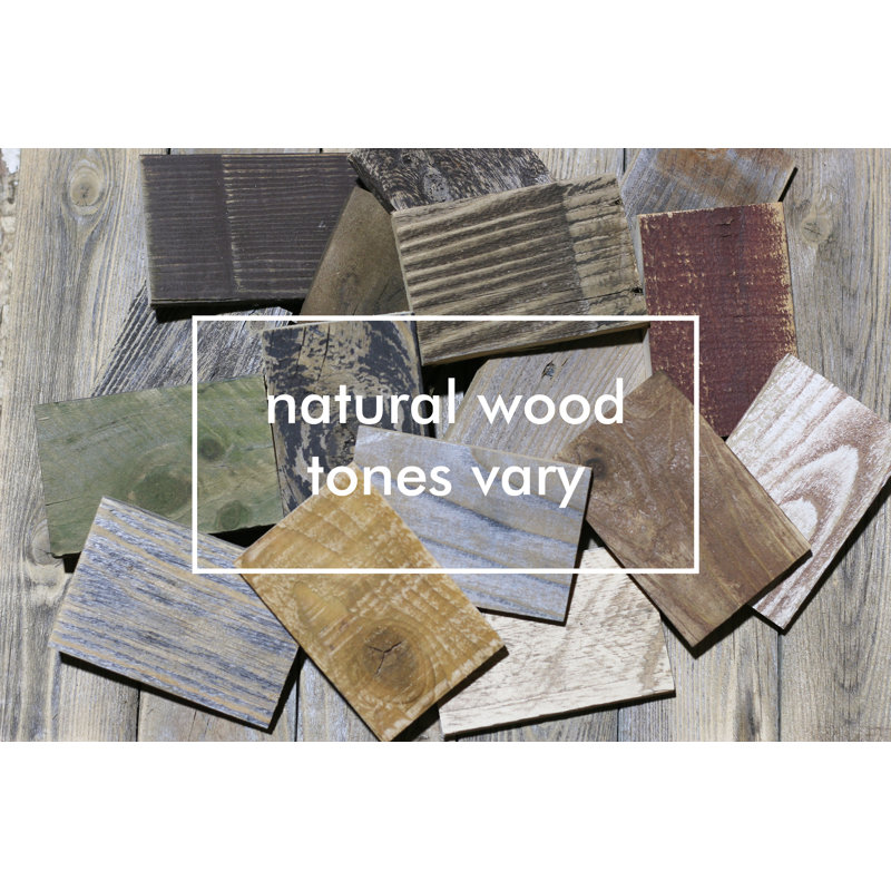 Natural Reclaimed Wood 60'' Three-Tier Console Table