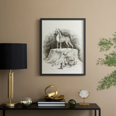 A Gentleman IV, reproduction encadrée - bois massif
