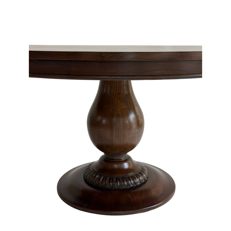Charlotte Pedestal Table - 48" - Walnut, 30"H x 48"L x 48"W, Walnut