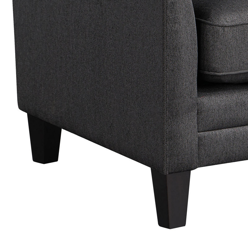 Accent Chair, Black Fabric